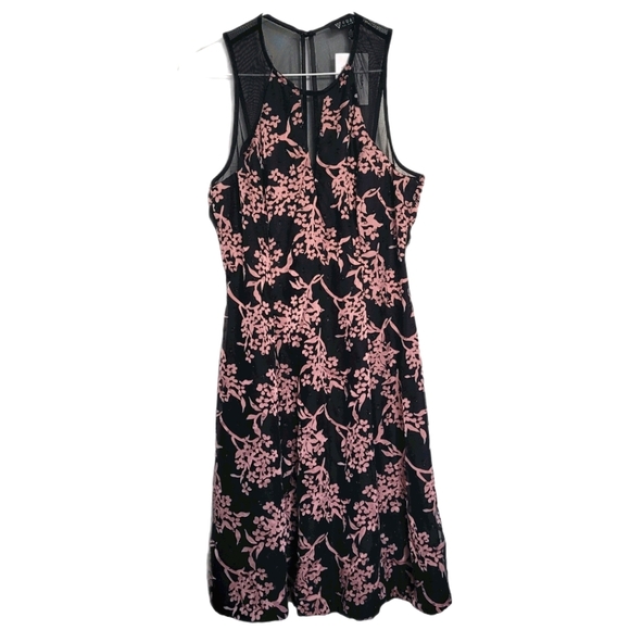 Guess Black Embellished Illusion Dress - Picture 2 of 7